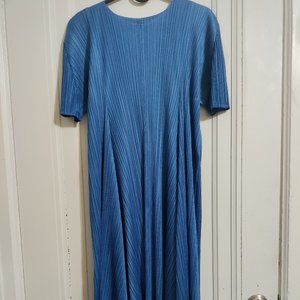 PLEATS PLEASE ISSEY MIYAKE A line Midi dress – Blue
